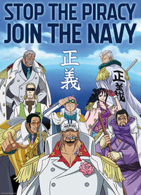 Poster One Piece Marine Army 38x52cm Abystyle GBYDCO566 | Yourdecoration.at