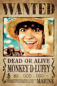 Poster One Piece Netflix Wanted Monkey D Luffy 61x91.5cm Grupo Erik GPE5779 | Yourdecoration.at