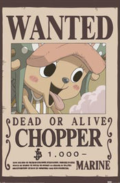 Poster One Piece Wanted Chopper 61x91 5cm PP2510041 | Yourdecoration.at
