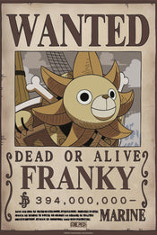 Poster One Piece Wanted Franky Wano 38x52cm Abystyle GBYDCO645 | Yourdecoration.at