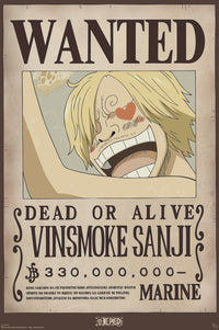 Poster One Piece Wanted Sanji 61x91 5cm Abystyle GBYDCO559 | Yourdecoration.at
