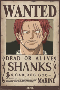 Poster One Piece Wanted Shanks 61x91 5cm Abystyle GBYDCO482 | Yourdecoration.at