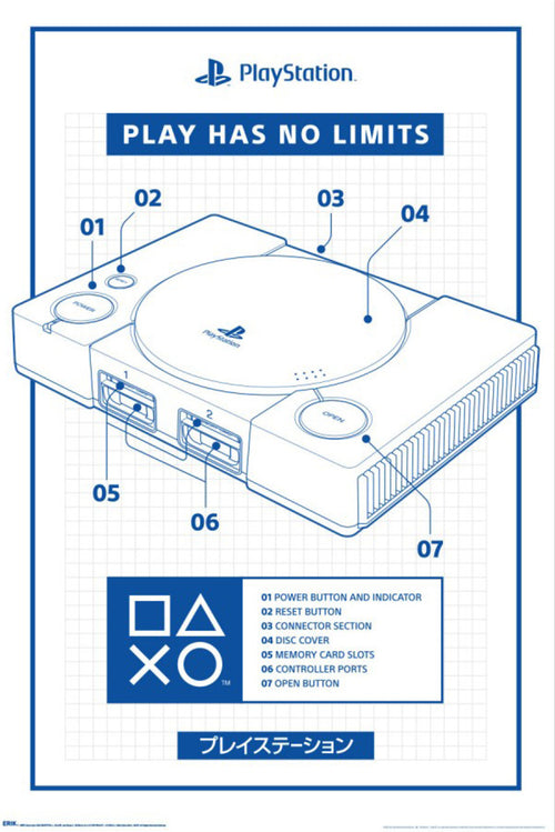 Poster Playstation 2 61x91 5cm GPE6092 | Yourdecoration.at