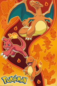 Poster Pokemon Fire Type 61x91 5cm Abystyle GBYDCO557 | Yourdecoration.at