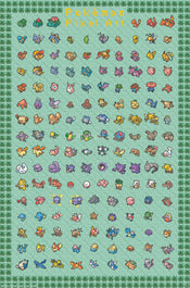 Poster Pokemon Pixel Art 61x91 5cm GBYDCOA042 | Yourdecoration.at
