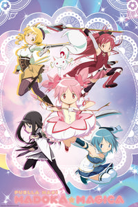 Poster Puella Magi Madoka Magica Group 61x91 5cm Abystyle GBYDCO335 | Yourdecoration.at