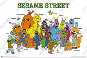 Poster Sesame Street Characters 91 5x61cm GPE6102 | Yourdecoration.at