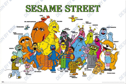 Poster Sesame Street Characters 91 5x61cm GPE6102 | Yourdecoration.at