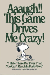 Poster Snoopy This Games Drives Me Crazy 61x91 5cm GPE6019 | Yourdecoration.at