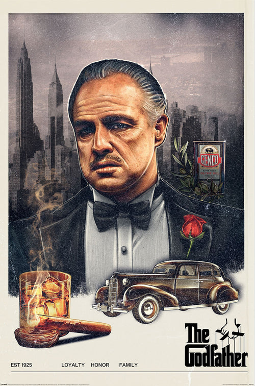 Poster The Godfather Loyalty Honour Family 61x91 5cm PP2512767 | Yourdecoration.at
