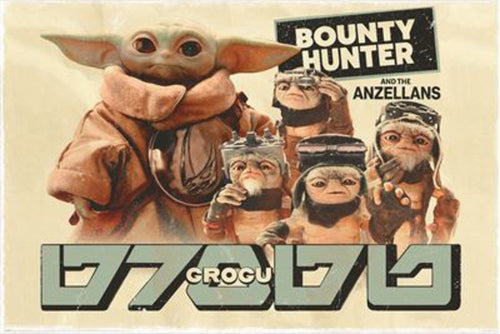 Poster The Mandalorian And Grogu Bounty Hunter 91 5x61cm PP2512115 | Yourdecoration.at