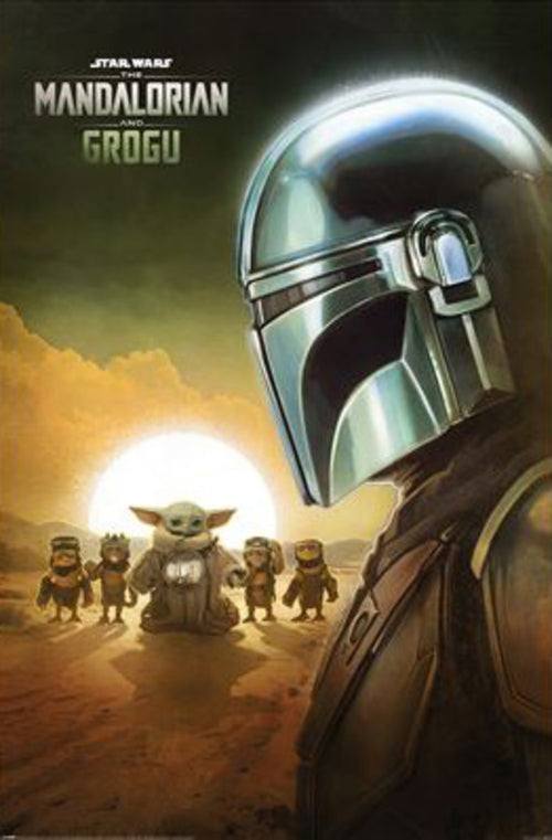 Poster The Mandalorian And Grogu Sunset 61x91 5cm PP2512118 | Yourdecoration.at