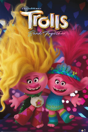 Poster Trolls Band Togehter Viva and Poppy 61x91 5cm Pyramid PP35191 | Yourdecoration.at