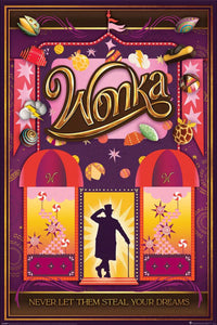 Poster Wonka Never Let Them Steal Your Dreams 61x91 5cm Pyramid PP35137 | Yourdecoration.at