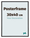 Posterrahmen 30x40cm Schwarz Matt Kunststoff Paris Messe | Yourdecoration.at