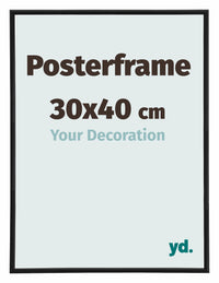 Posterrahmen 30x40cm Schwarz Matt Kunststoff Paris Messe | Yourdecoration.at