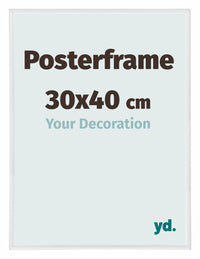 Posterrahmen 30x40cm Weiss Hochglanz Kunststoff Paris Messe | Yourdecoration.at