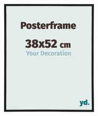 Posterrahmen 38x52cm Schwarz Matt Kunststoff Paris Messe | Yourdecoration.at