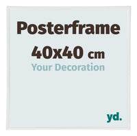 Posterrahmen 40x40cm Weiss Hochglanz Kunststoff Paris Messe | Yourdecoration.at