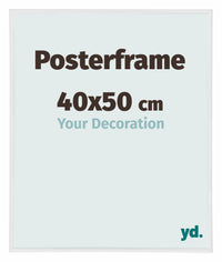 Posterrahmen 40x50cm Weiss Hochglanz Kunststoff Paris Messe | Yourdecoration.at
