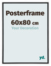 Posterrahmen 60x80cm Schwarz Matt Kunststoff Paris Messe | Yourdecoration.at