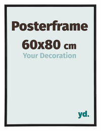 Posterrahmen 60x80cm Schwarz Matt Kunststoff Paris Messe | Yourdecoration.at