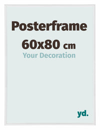 Posterrahmen 60x80cm Weiss Hochglanz Kunststoff Paris Messe | Yourdecoration.at