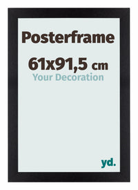 Posterrahmen 61x91,5cm Schwarz Matt MDF Parma Messe | Yourdecoration.at