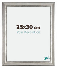 Sheffield Holz Bilderrahmen 25x30cm Silber Schwarz Gewischt Vorne Messe | Yourdecoration.at