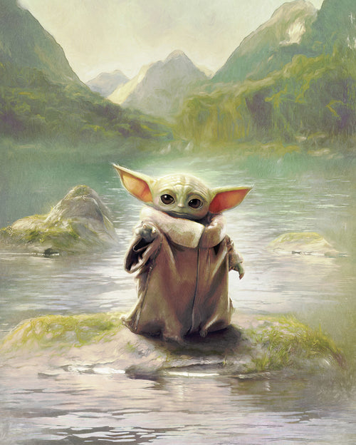 Star Wars The Mandalorian Grogu Landscape Fototapete DX4 211 | Yourdecoration.at
