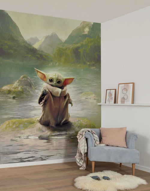 Star Wars The Mandalorian Grogu Landscape Innere Fototapete DX4 211 | Yourdecoration.at