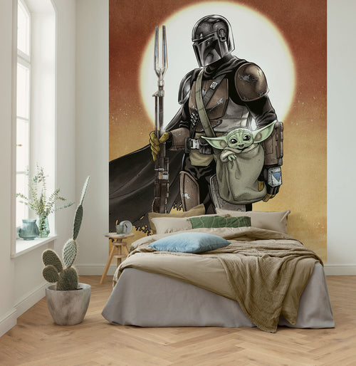 Star Wars The Mandalorian and Grogu Innere Fototapete DX4 184 | Yourdecoration.at