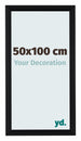 Tucson Aluminium Bilderrahmen 50x100cm Schwarz Geburstet Vorne Messe | Yourdecoration.at