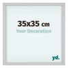 Virginia Aluminium Bilderrahmen 35x35cm Weiss Vorne Messe | Yourdecoration.at