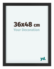 Virginia Aluminium Bilderrahmen 36x48cm Schwarz Vorne Messe | Yourdecoration.at