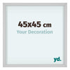 Virginia Aluminium Bilderrahmen 45x45cm Weiss Vorne Messe | Yourdecoration.at