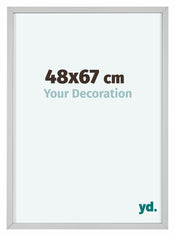 Virginia Aluminium Bilderrahmen 48x67cm Weiss Vorne Messe | Yourdecoration.at