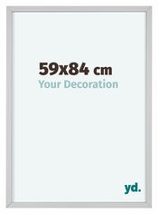 Virginia Aluminium Bilderrahmen 59x84cm Weiss Vorne Messe | Yourdecoration.at