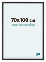 Virginia Aluminium Bilderrahmen 70x100cm Schwarz Vorne Messe | Yourdecoration.at