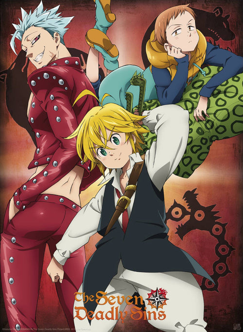 The Seven Deadly Sins Ban King And Meliodas Poster 38X52cm | Yourdecoration.de