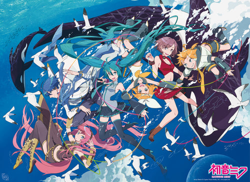 Abystyle Abydco715 Hatsune Miku And Amis Ocean Poster 52x38cm | Yourdecoration.at