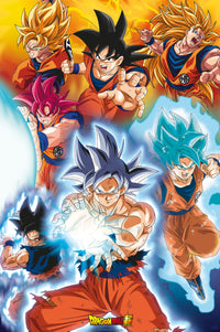 Dragon Ball Super Gokus Transformations Poster 61X91 5cm | Yourdecoration.de