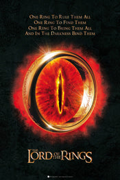 Lord Of The Rings The One Ring Poster 61X91 5cm | Yourdecoration.de