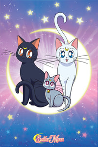 Sailor Moon Luna Artemis And Diana Poster 61X91 5cm | Yourdecoration.de