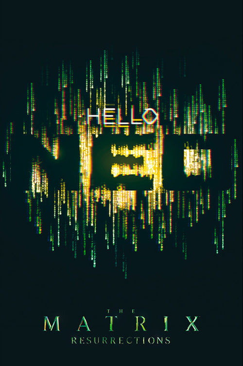 Abystyle Abydco865 The Matrix Hello Neo Poster 61x91,5cm | Yourdecoration.at