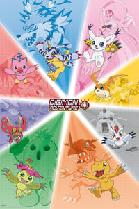 abystyle gbydco153 digimon group poster 61x91,5cm | Yourdecoration.at