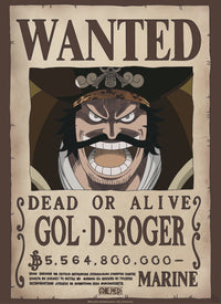 Abystyle Gbydco266 One Piece Wanted Gol D Roger Poster 38x52cm | Yourdecoration.at