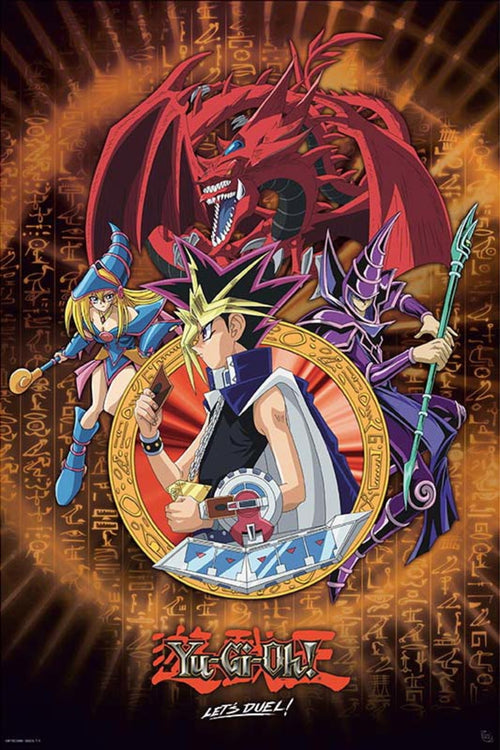 ABYstyle Yu-Gi-Oh! Yugi Slifer And Magician Poster 61x91,5cm | Yourdecoration.at