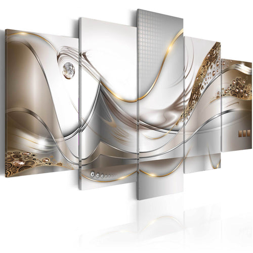 Artgeist Golden Flight Canvas Leinwandbilder 5-teilig | Yourdecoration.at