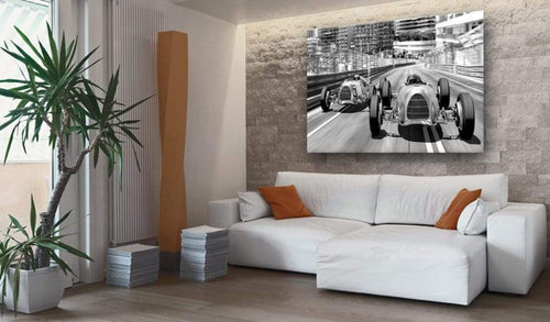 Artgeist Old Cars Racing Canvas Leinwandbilder Interieur | Yourdecoration.at